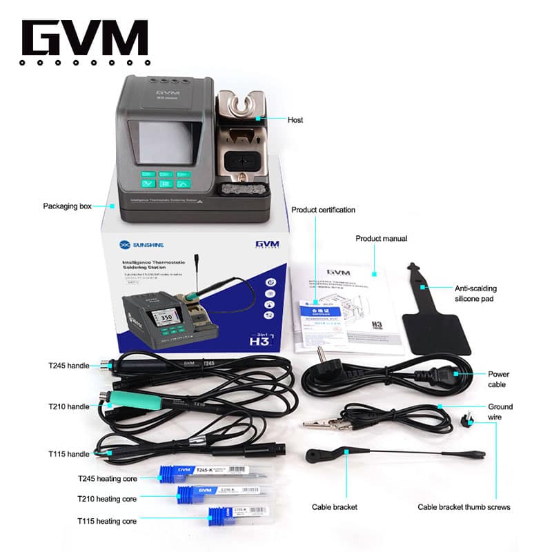 ⁦نظام اللحام الذكي GVM H3 - المتوافق مع مقابض (T245 / T210 / T115)⁩ - الصورة ⁦3⁩
