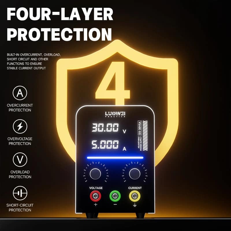 باور سبلاي LUOWEI D3 الرقمي - 30 فولت / 5 أمبير بدقة ضبط عالية - الصورة 2