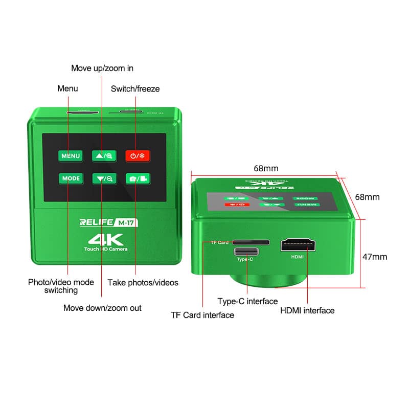 RELIFE M-17 4K كاميرا ميكروسكوب - فائقة الدقة - الصورة 2