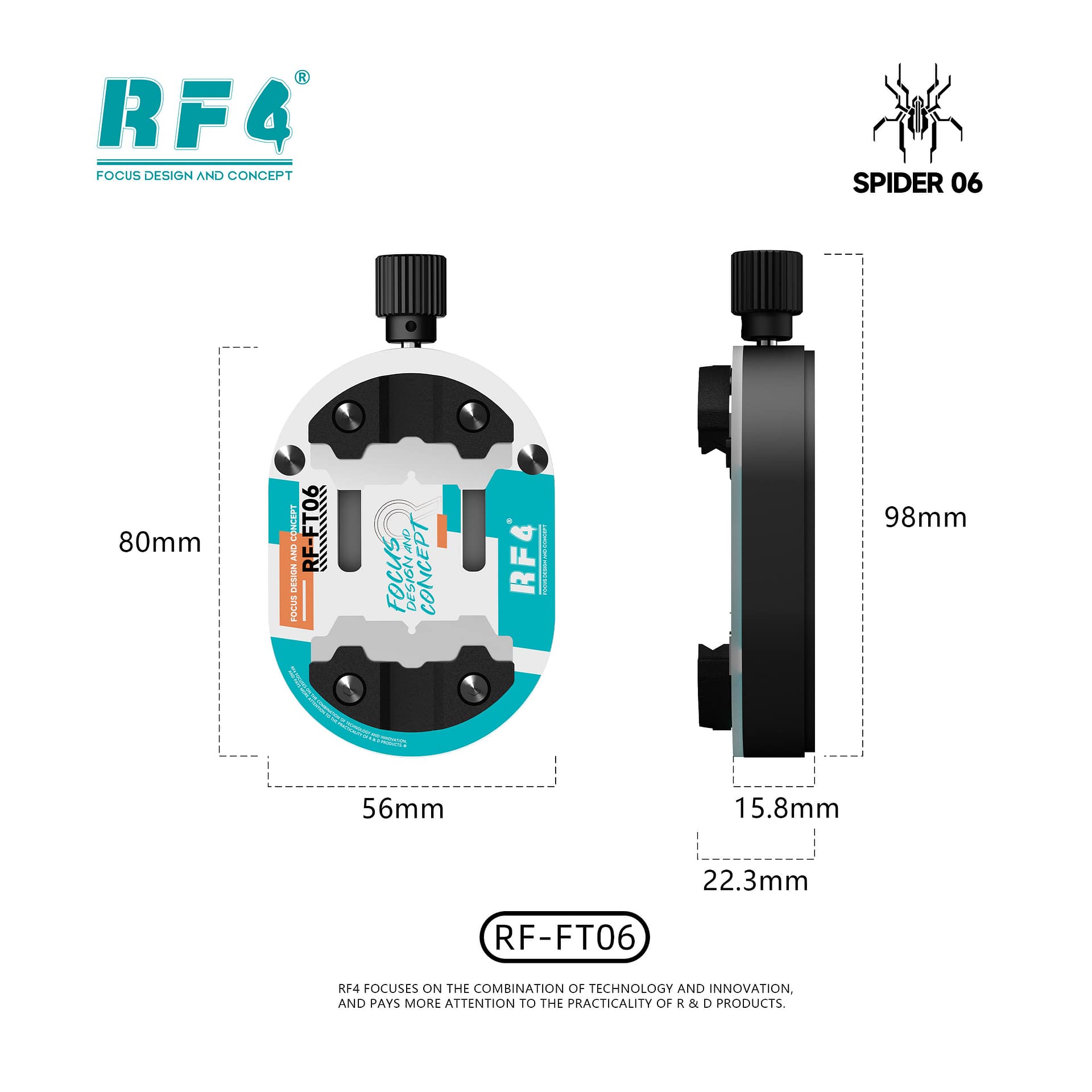 RF4 RF-FT06 Mini Heat Resistant Glass Fixture
