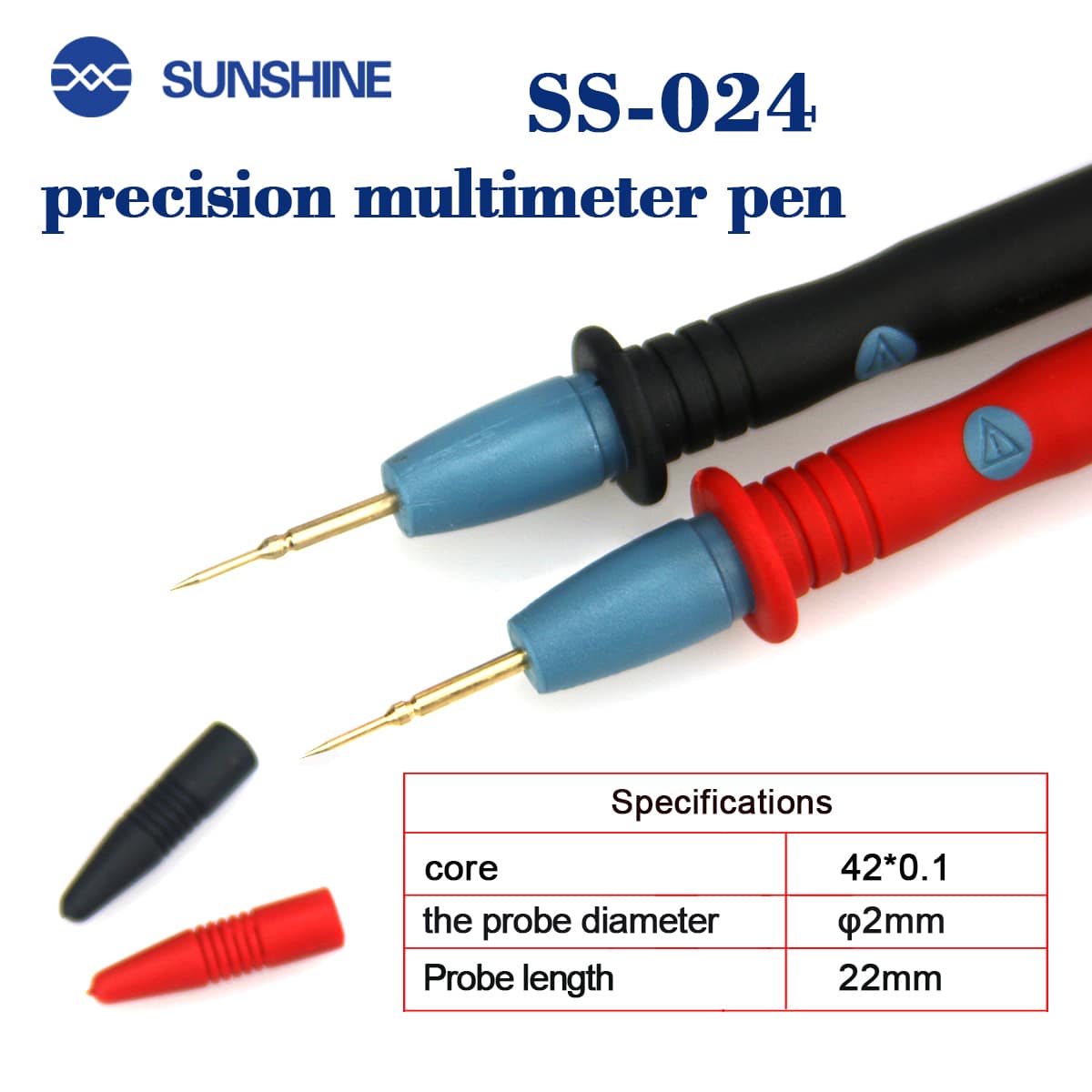 SUNSHINE SS-024 Precision Multimeter Pen Gold-plated Tips