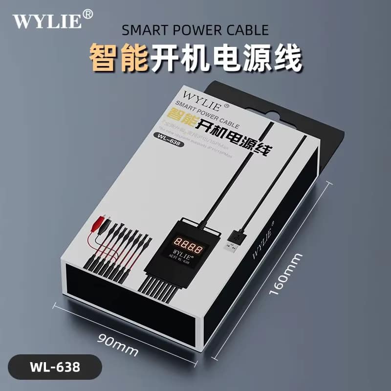 WYLIE WL-638 Pro Smart Boot Power Supply Cable for iPhone 16 Series and Android