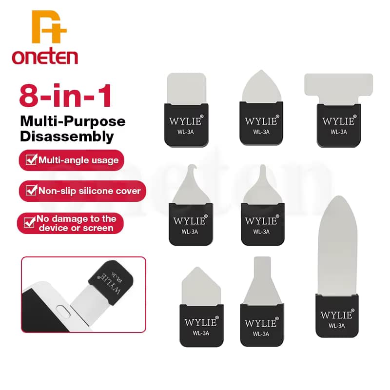 Wylie WL-3A 8-in-1 Multi-purpose Disassembly Blades Set for Phone Repair
