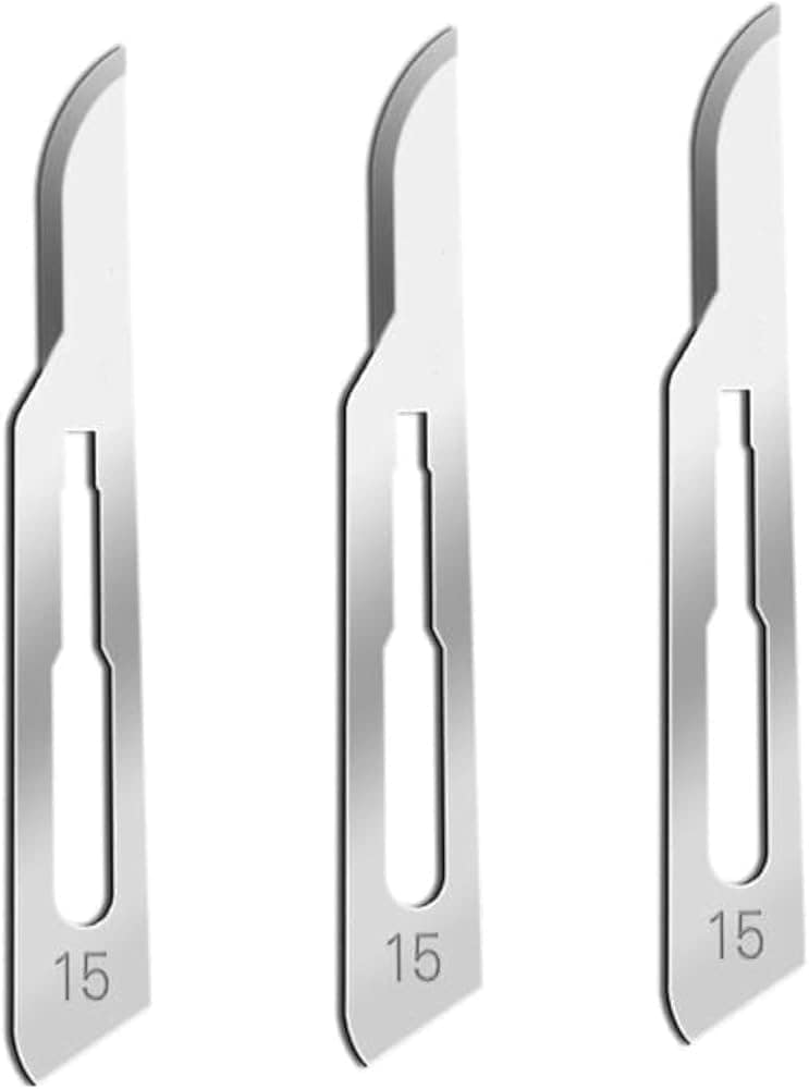 DISPOSABLE SURGICAL BLADES 15 Pack of 100 Pcs for Phone Repair