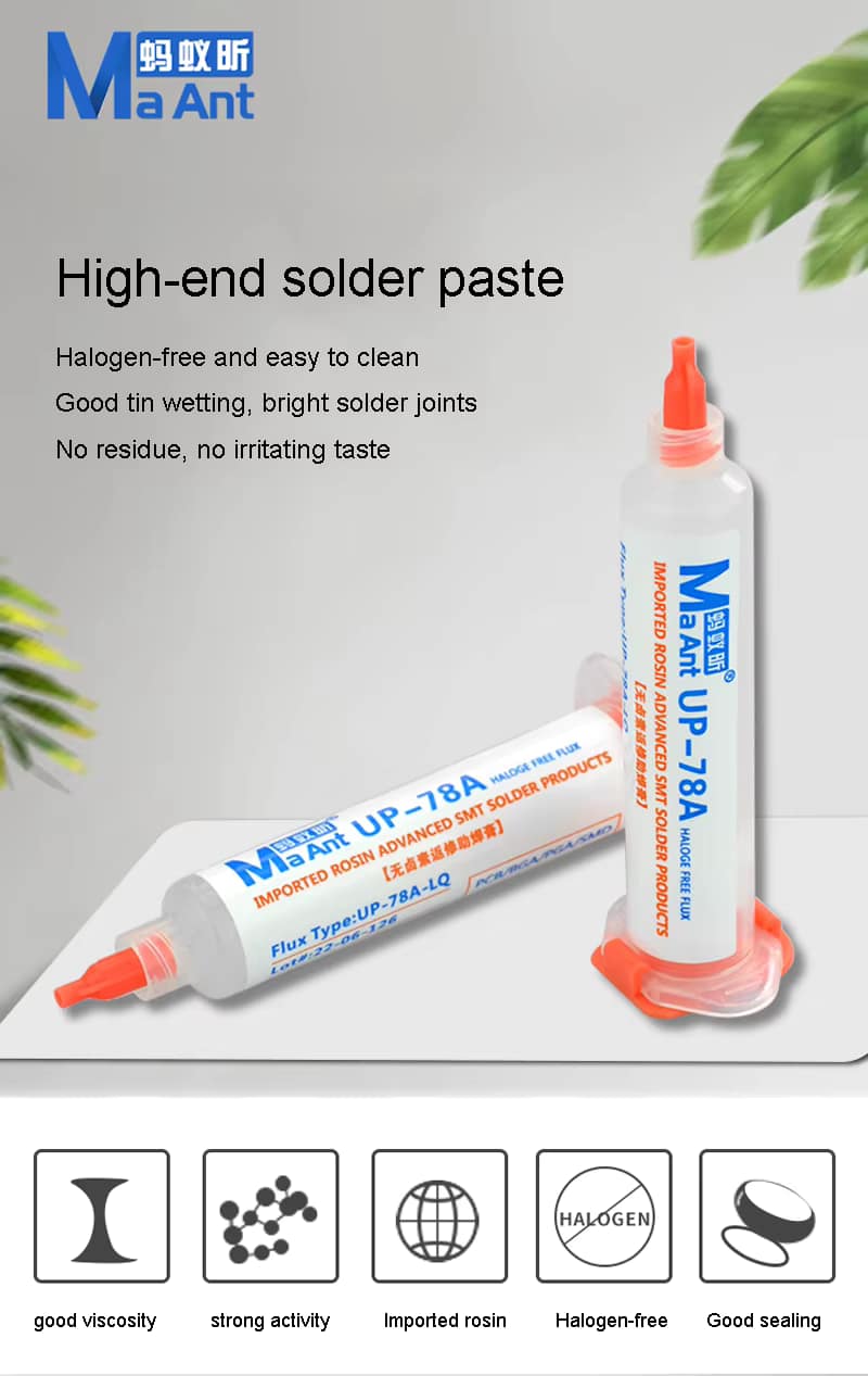 MaAnt UP-78A Halogen Free Solder Flux Paste for Phone SMD BGA Repair