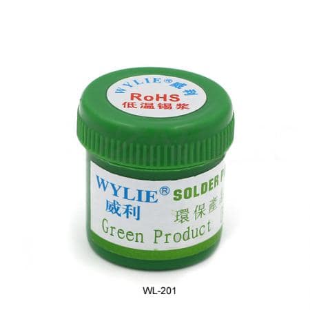 WYLIE WL-201 138C Low Temperature Solder Flux Paste 30g